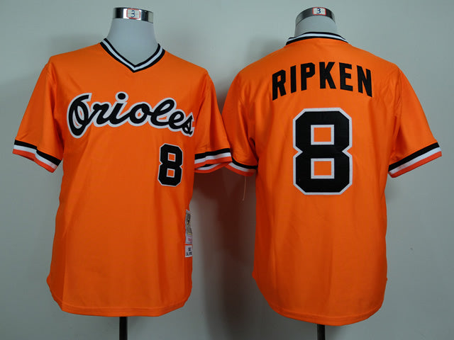 Baltimore Orioles #8 Orioles 8 Orange Retro 1982