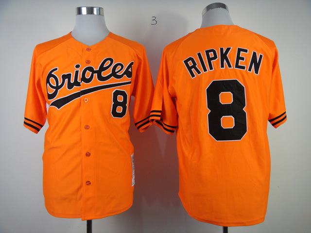 Baltimore Orioles #8 Orioles 8# Orange Retro 1989 Year