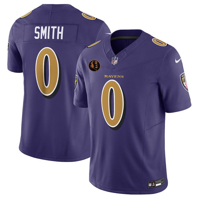 Baltimore Ravens #0 Roquan Smith Purple 2025 F.U.S.E. With John Madden