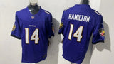 Baltimore Ravens #14 Kyle Hamilton Style 1
