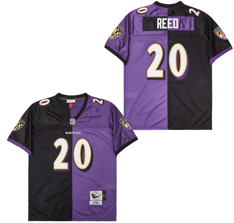Baltimore Ravens #20 Reed Ravens Purple Black Edition 20 #