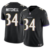 Baltimore Ravens #34 Keaton Mitchell Black 2025 F.U.S.E Vapor Limited Football