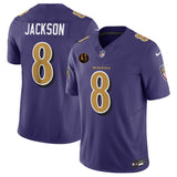Baltimore Ravens #8 Lamar Jackson Purple 2025 F.U.S.E. With John Madden
