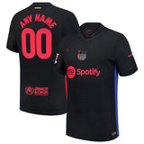Barcelona Custom Black 2024 25 Away Soccer Jersey