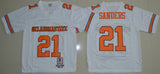 Barry Sanders 21 White Style 2