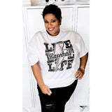 Baseball Life Lightning Bolt T-Shirt