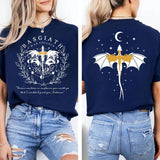 Basgiath War College 2 Sided Sweatshirt, Fourth Wing Sweatshirt, Dragon Sweatshirt, Fantasy Reader Shirt, Bookish Dragon Rider, Unisex Pullover Tee