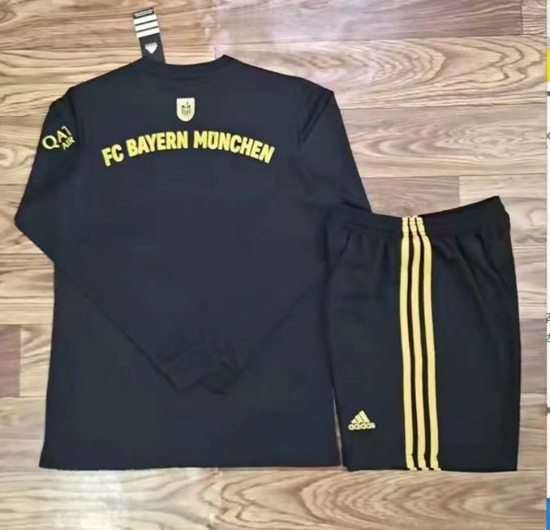 Bayer Munich 21-22 Black Long Sleeve 1 Style 1