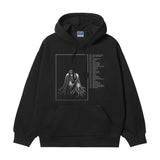 Berserk "Contents" Heavyweight Vintage Hoodie Cotton Blend Classic Anime Sweatshirt Menswear Tops Casual Long Sleeve Black Pullover