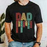 Best Dad Ever  Father's Day Tee Casual Style Crew Neck Short Sleeve T-Shirt Tops Trendy for Unisex, Perfect Gift