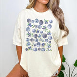 Blueberries, Aesthetic Fruit Shirt, Fruit Shirt, Vintage Graphic Shirt, Foodie Gift, Aesthetic Tee, Foodie, Plant Lover Shirt, Gardener Tee