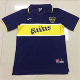 Boca home blue 97-98 retro soccer jersey Style 3