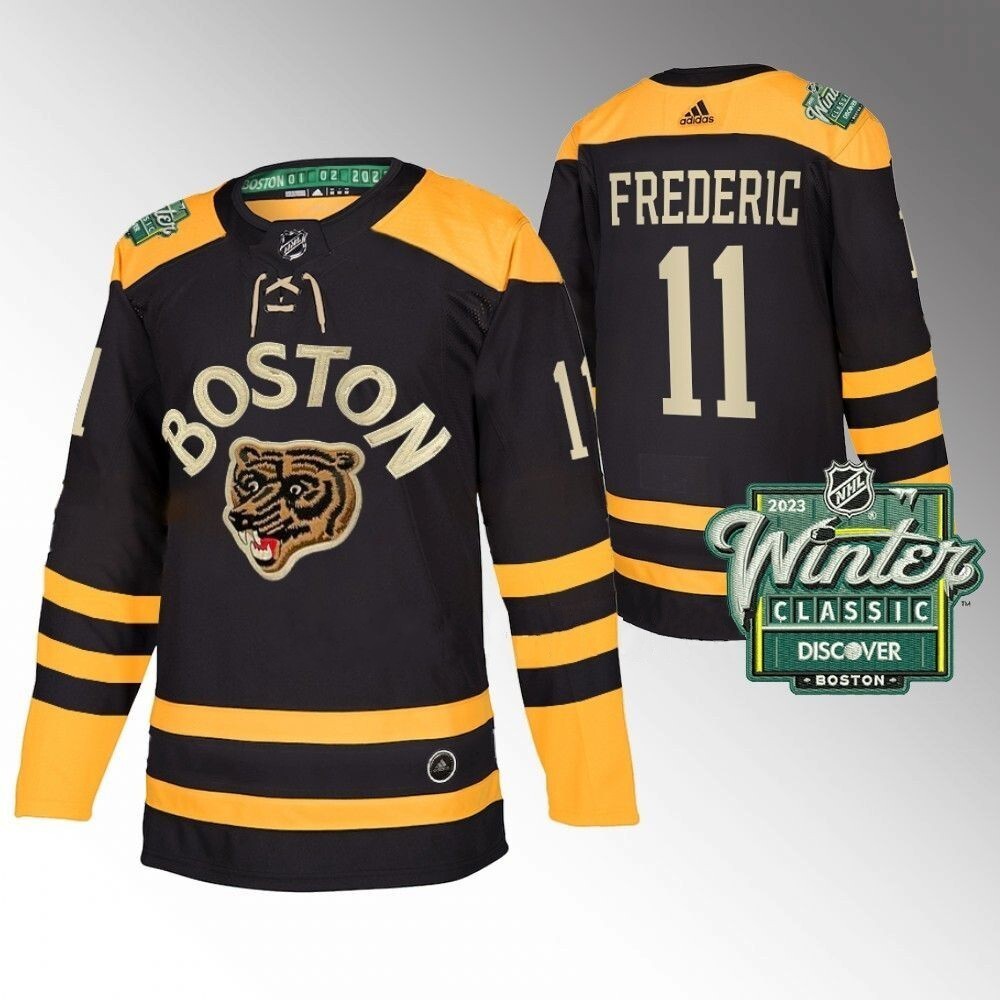 Boston Bruins #11 Trent Frederic 2023 Winter Classic Black