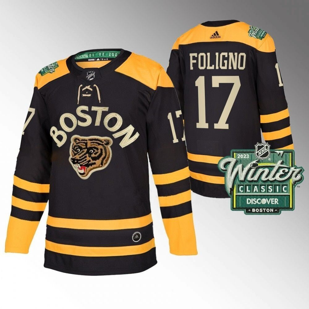 Boston Bruins #17 Nick Foligno 2023 Winter Classic Black