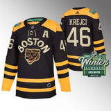 Boston Bruins #46 David Krejci 2023 Winter Classic Black