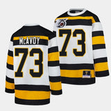 Boston Bruins #73 Charlie McAvoy White 1991 Throwback Jersey Mitchell Ness