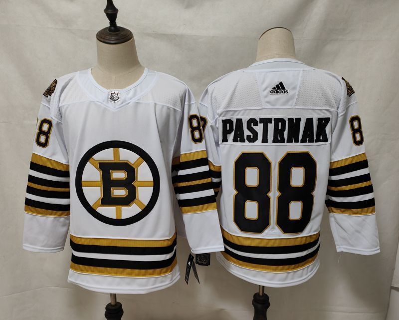 Boston Bruins #88 David Pastrnak Bruins White 88#100