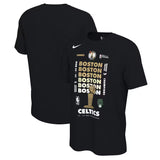 Boston Celtics Black 2024 Finals Champions Celebration Expressive T-Shirt