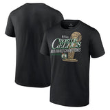 Boston Celtics Black 2024 Finals Champions Fast Break Finish Trophy T-Shirt