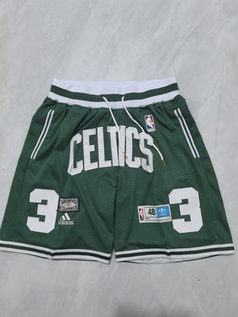 Boston Celtics Celtics Green Retro Shorts Style 4