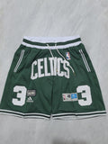 Boston Celtics Celtics Green Retro Shorts Style 4