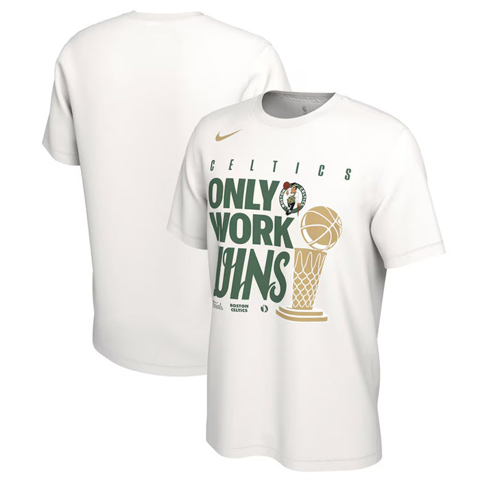 Boston Celtics White 2024 Finals Champions Big & Tall Parade T-Shirt