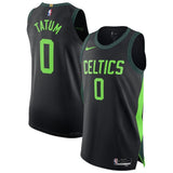 Boston Celtics #0 Jayson Tatum 202425 Authentic Player Jersey - City Edition - Black