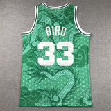 Boston Celtics #33 Larry Bird Celtics 33 Year of Dragon Limited s-xxl Style 1