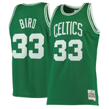 Boston Celtics #33 Larry Bird Celtics 33 # Bird Retro m&n Green Premium Mesh Fan Jersey
