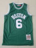 Boston Celtics #6 Bill Russell Celtics 0 Green S-XXL Style 2