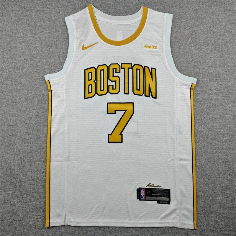 Boston Celtics #7 Jaylen Brown 26 7 White City Edition (1)_[1]
