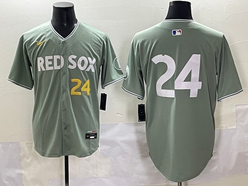 Boston Red Sox #24 Red Sox Collaboration Style 1