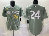 Boston Red Sox #24 Red Sox Collaboration Style 1