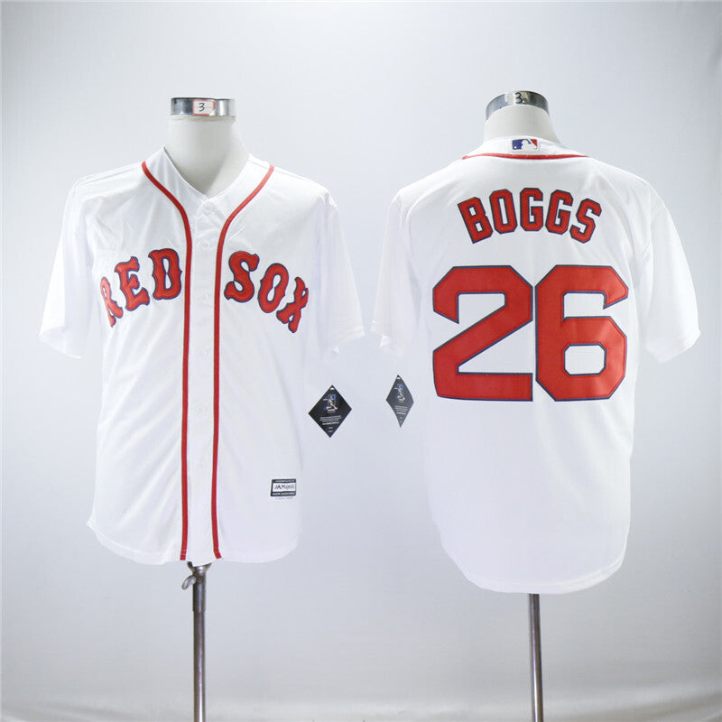 Boston Red Sox #26 Wade Boggs Red Sox 26 White Fan
