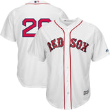 Boston Red Sox #28 J.D. Martinez Majestic Home Official Cool Base Replica Player Jersey - White