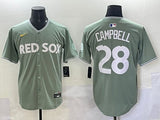 Boston Red Sox #28 Kristian Campbell Red Sox Collaboration Style 5