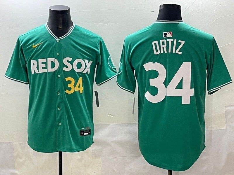 Boston Red Sox #34 David Ortiz Red Sox Collaboration Style 1