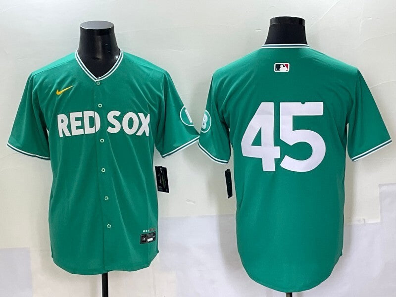 Boston Red Sox #45 Pedro Martinez Red Sox Collaboration Style 1