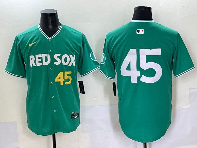 Boston Red Sox #45 Pedro Martinez Red Sox Collaboration Style 2