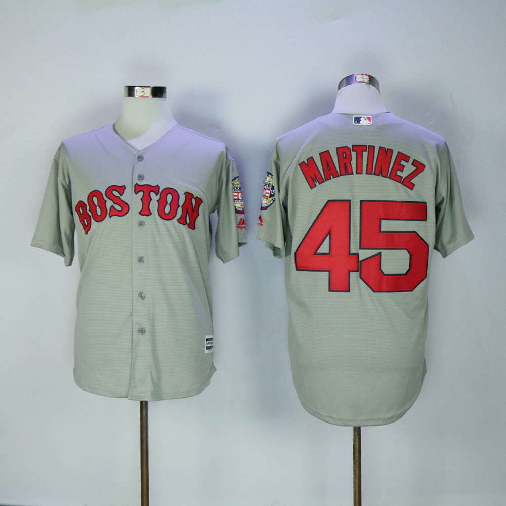 Boston Red Sox #45 Red Sox 45 Gray Fan Edition