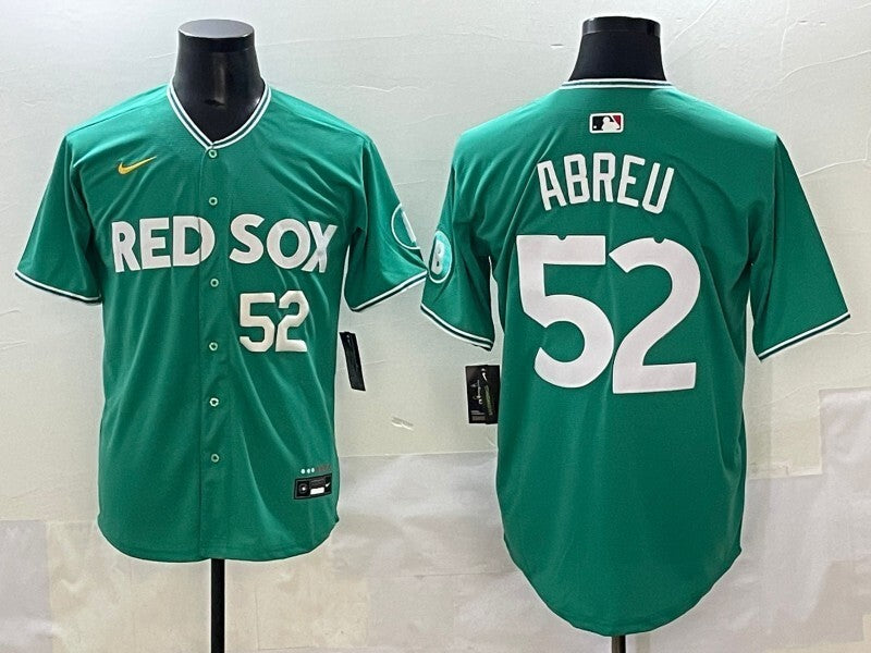 Boston Red Sox #52 Wilyer Abreu Red Sox Collaboration Style 2