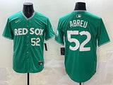 Boston Red Sox #52 Wilyer Abreu Red Sox Collaboration Style 2