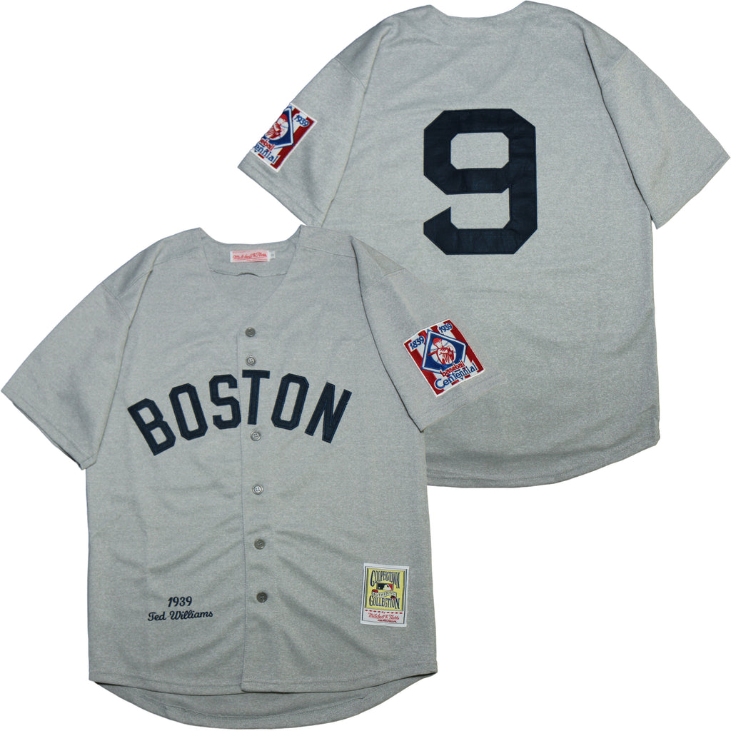 Boston Red Sox #9 Ted Williams Red Sox 9 Hemp Gray 1939 Retro