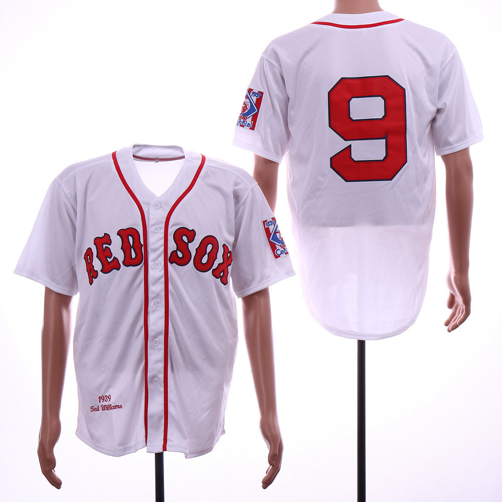 Boston Red Sox #9 Ted Williams Red Sox 9 White 1939 Retro