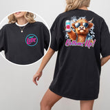 Bottoms Up Miler Light Neon Comfort Colors Unisex T Comfortable Cotton