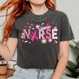 Breast Cancer Nurse Shirt, Cancer Nurse T-Shirt, Pink Nurse Shirt, Nurse Gift, Pink Ribbon Shirt, Nurse Shirt, Gift For Man And Women Top Womenswear