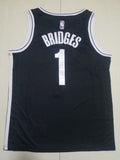 Brooklyn Nets #1 Mikal Bridges Nets 1 Black s-xxl Style 1