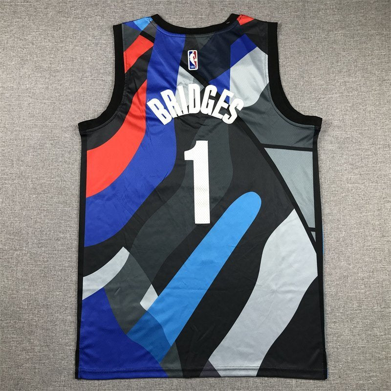 Brooklyn Nets #1 Mikal Bridges Nets 1 City s-xxl Style 1