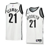 Brooklyn Nets #21 Noah Clowney 2023 NBA Draft Men White Jersey 2022-2023 Association Edition