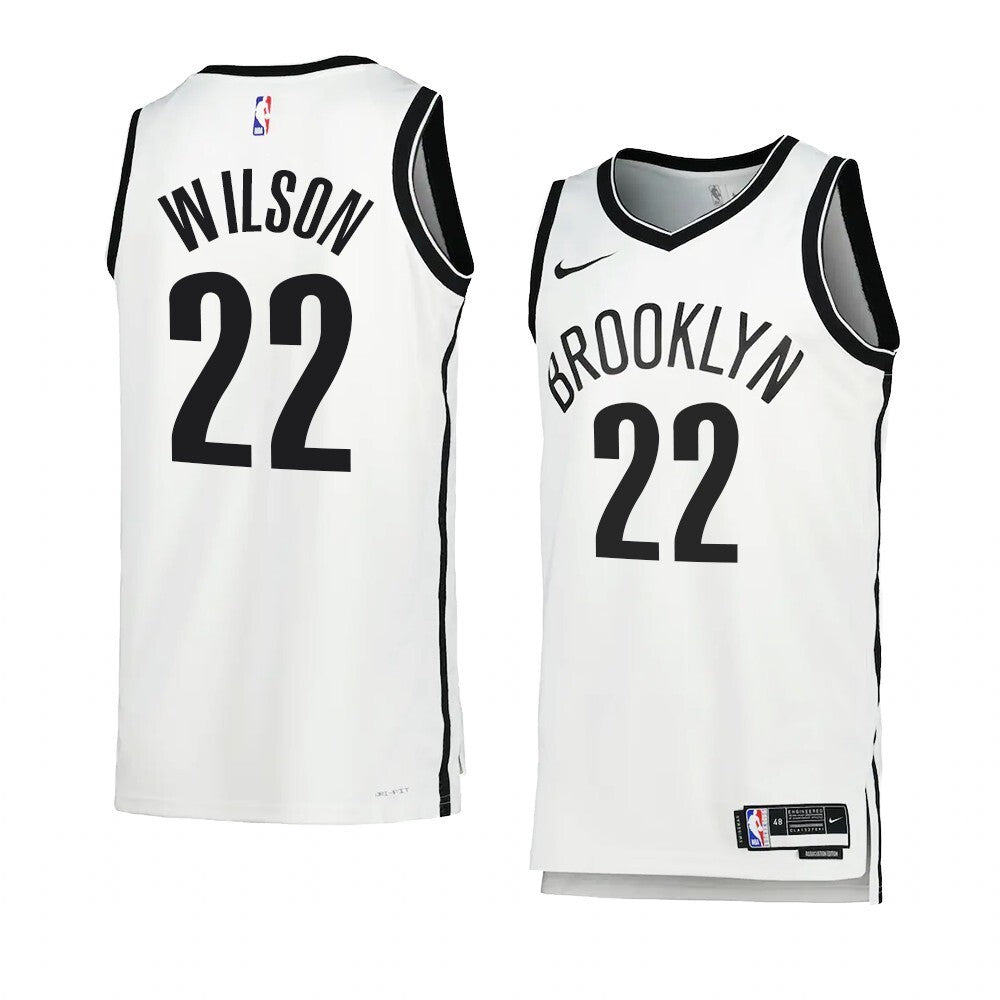 Brooklyn Nets #22 Jalen Wilson Association Edition White Jersey 2023 NBA Draft